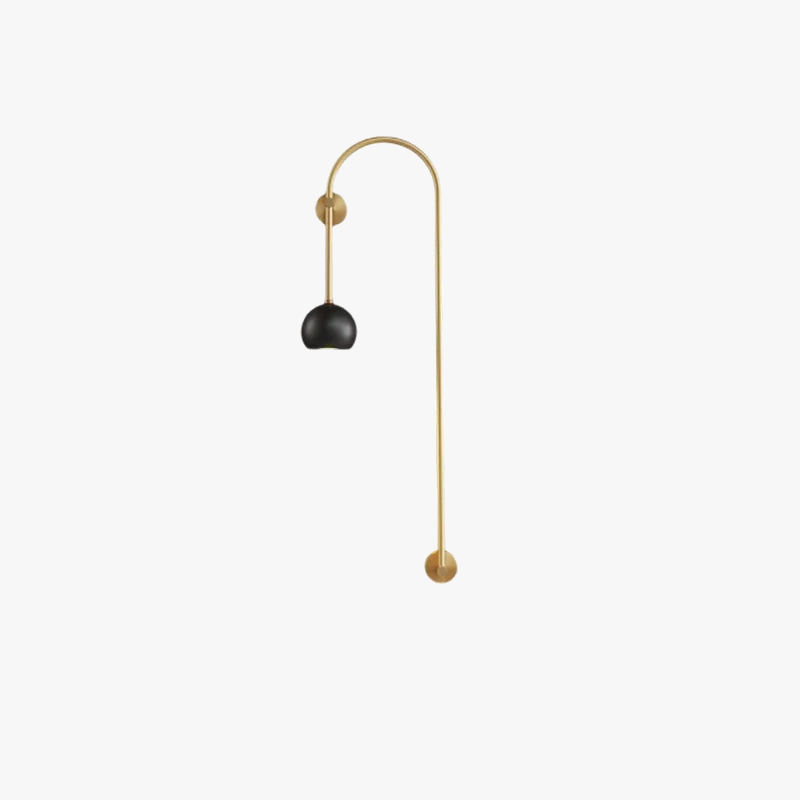 Art déco cuivre applique murale salon chambre Restaurant minimaliste applique lampe GU10 ampoule en laiton