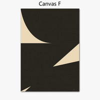 Minimalist abstract geometric wall art for interior decoration