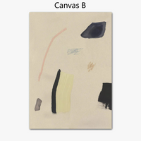 Minimalist geometric abstract wall art for interior decoration