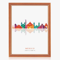 art mural skyline paris londres new york madrid décoration moderne