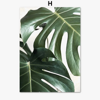 art mural sur toile avec feuilles de monstera décoratif intérieur