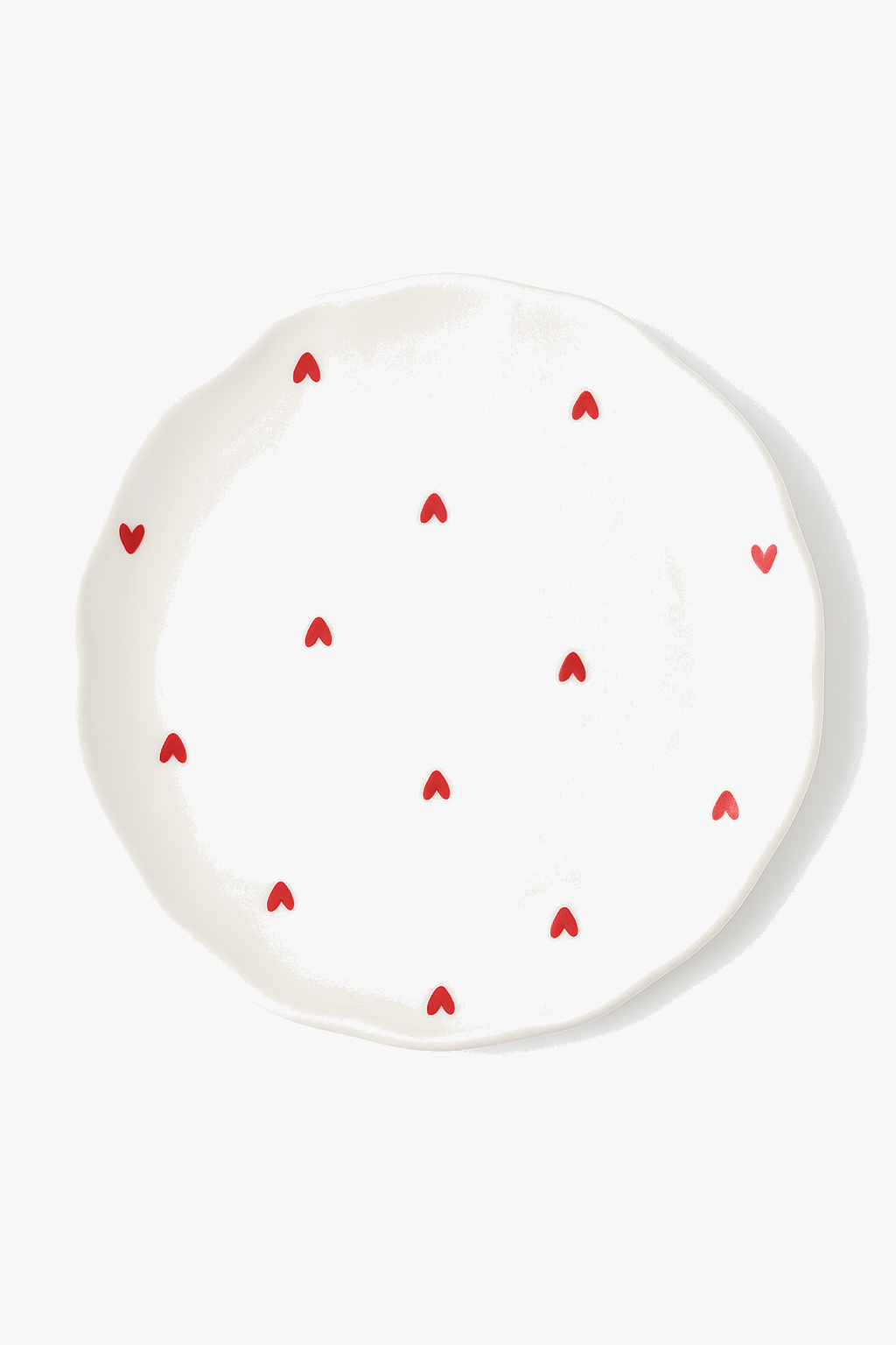 Assiette a gateau ceramique style coreen motif floral