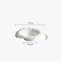 Assiette bol ceramique texture roche style chapeau champignon