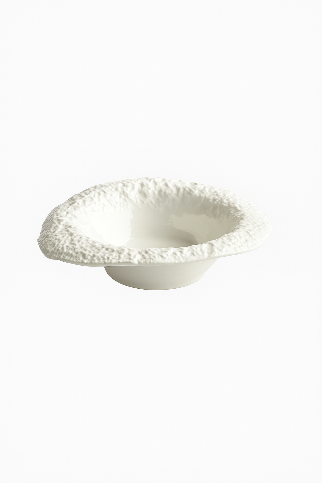 Assiette bol céramique texture roche style chapeau champignon - vue 2 sur 2