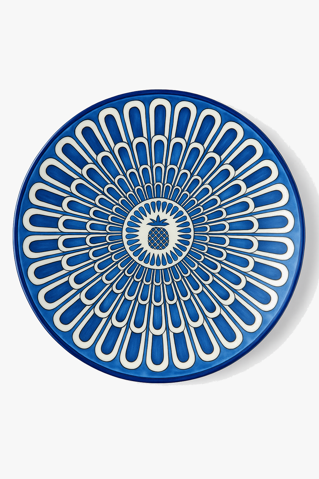 European-style ceramic plate with elegant motif for tea