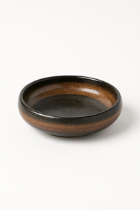 Minimalist Korean-style glazed ceramic plate 15cm