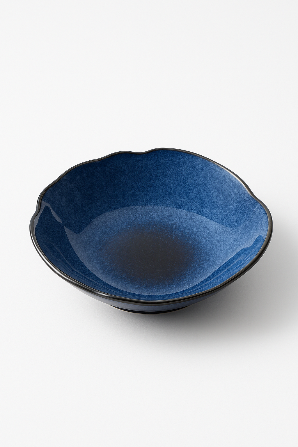 Assiette ceramique forme coquillage style nordique irreguliere - vue 2 sur 3