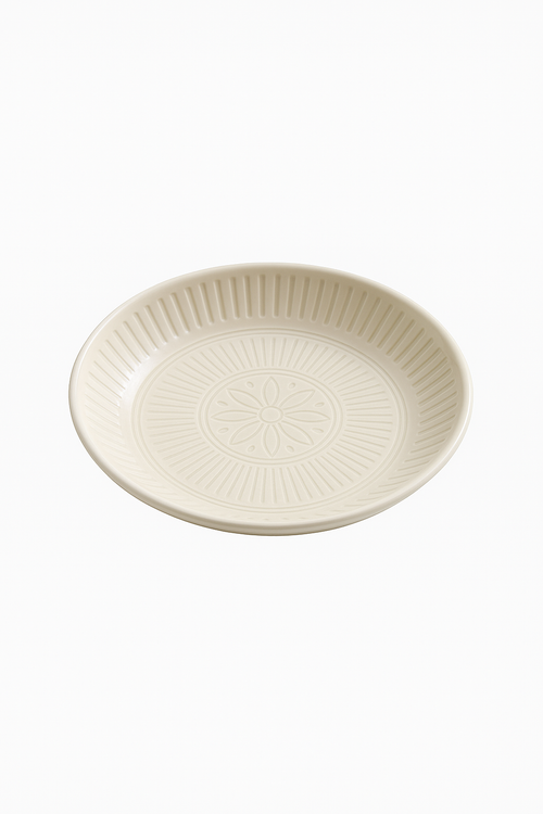 Assiette ceramique japonaise retro relief vaisselle artistique - vue 2 sur 2