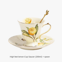 Assiette ceramique motif citron style europeen cuisine