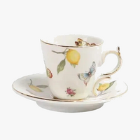 Assiette ceramique motif citron style europeen cuisine