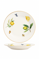 Assiette ceramique motif citron style europeen cuisine