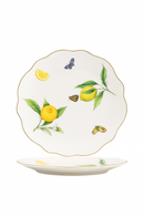 Assiette ceramique motif citron style europeen elegante table