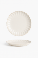 Assiette ceramique ronde style retro decorative cuisine