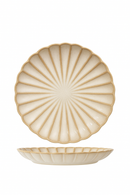 Assiette ceramique ronde style retro pour legumes