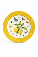 Assiette ceramique style europeen motif citron elegant