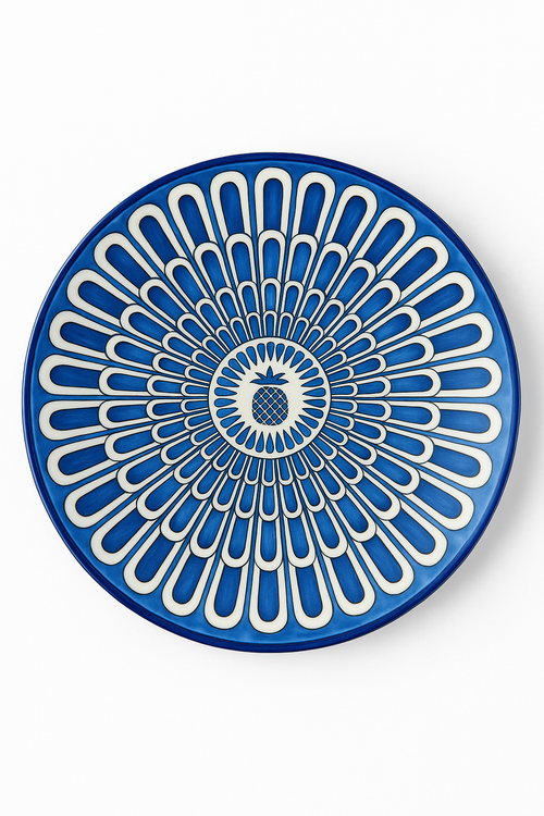 Assiette céramique style européen motif élégant thé - vue 3 sur 2