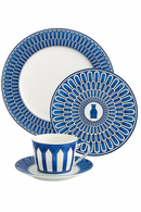 Assiette céramique style européen motif sceau pour dessert