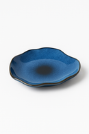 Assiette ceramique style nordique forme coquillage irreguliere cuisine