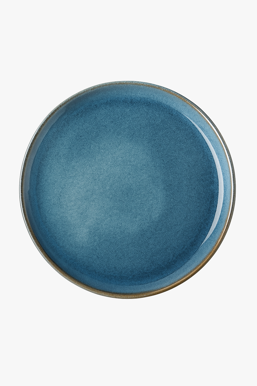 Assiette ceramique style retro texture flammee service table