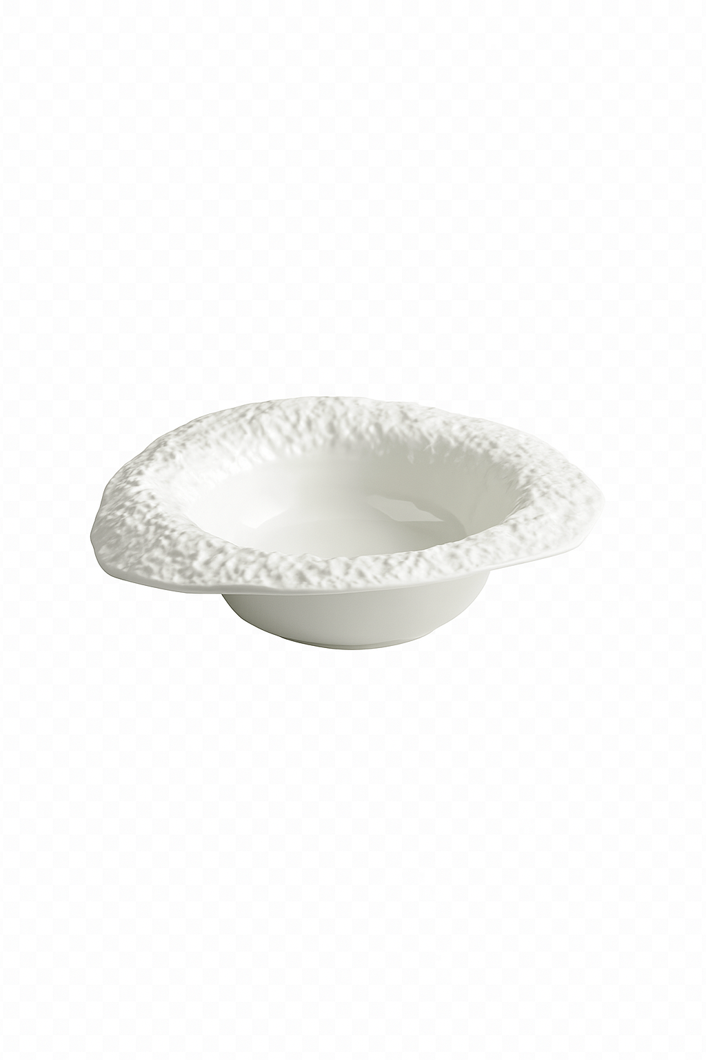 Assiette céramique texture roche bol chapeau design - vue 2 sur 2