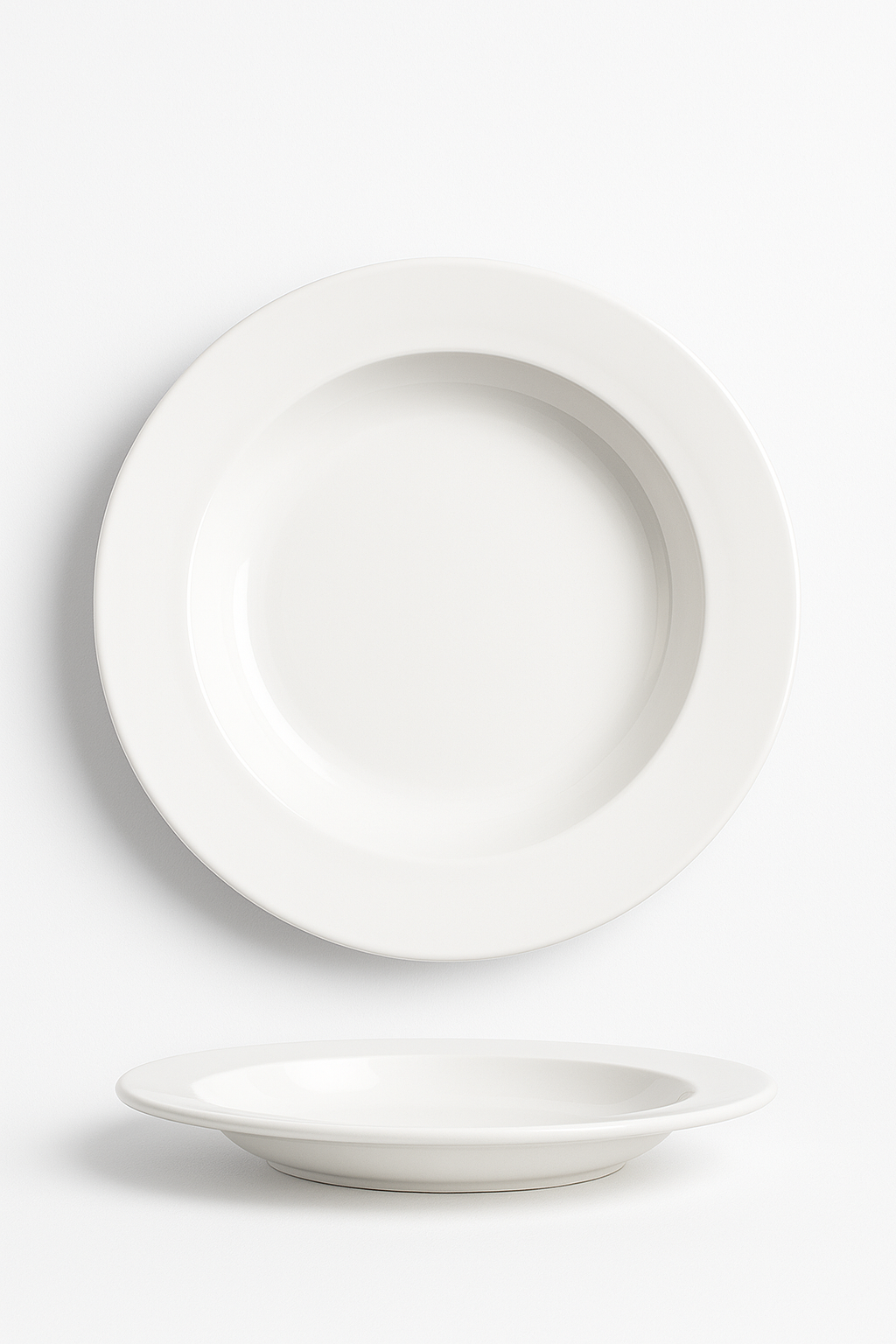 Assiette creuse céramique design minimaliste pour soupe dessert - vue 2 sur 3