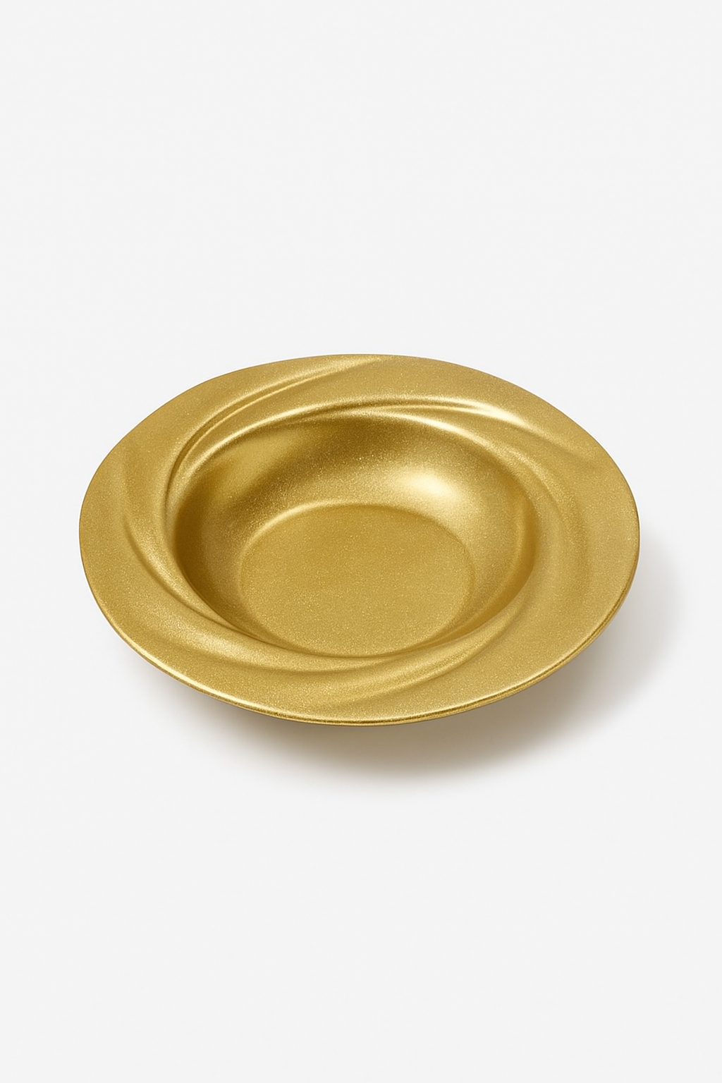 Assiette creuse inox style retro luxe pour salade - vue 2 sur 3