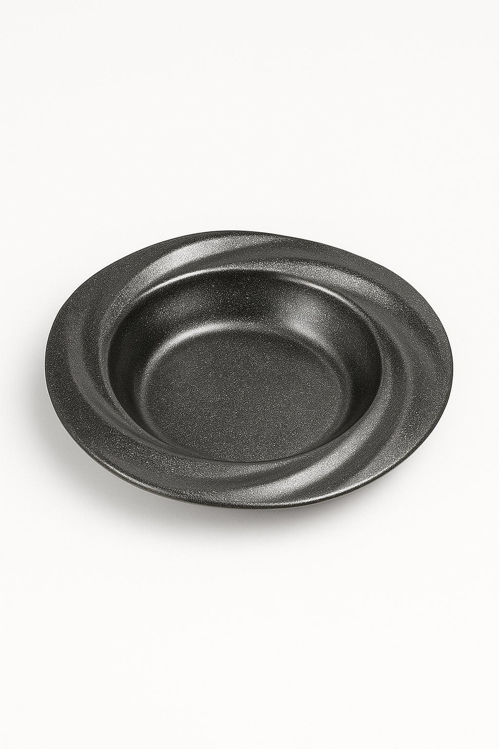 assiette creuse retro inox pour salade pates dessert - vue 2 sur 3