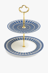 European decorative plate with seal motif for tea time