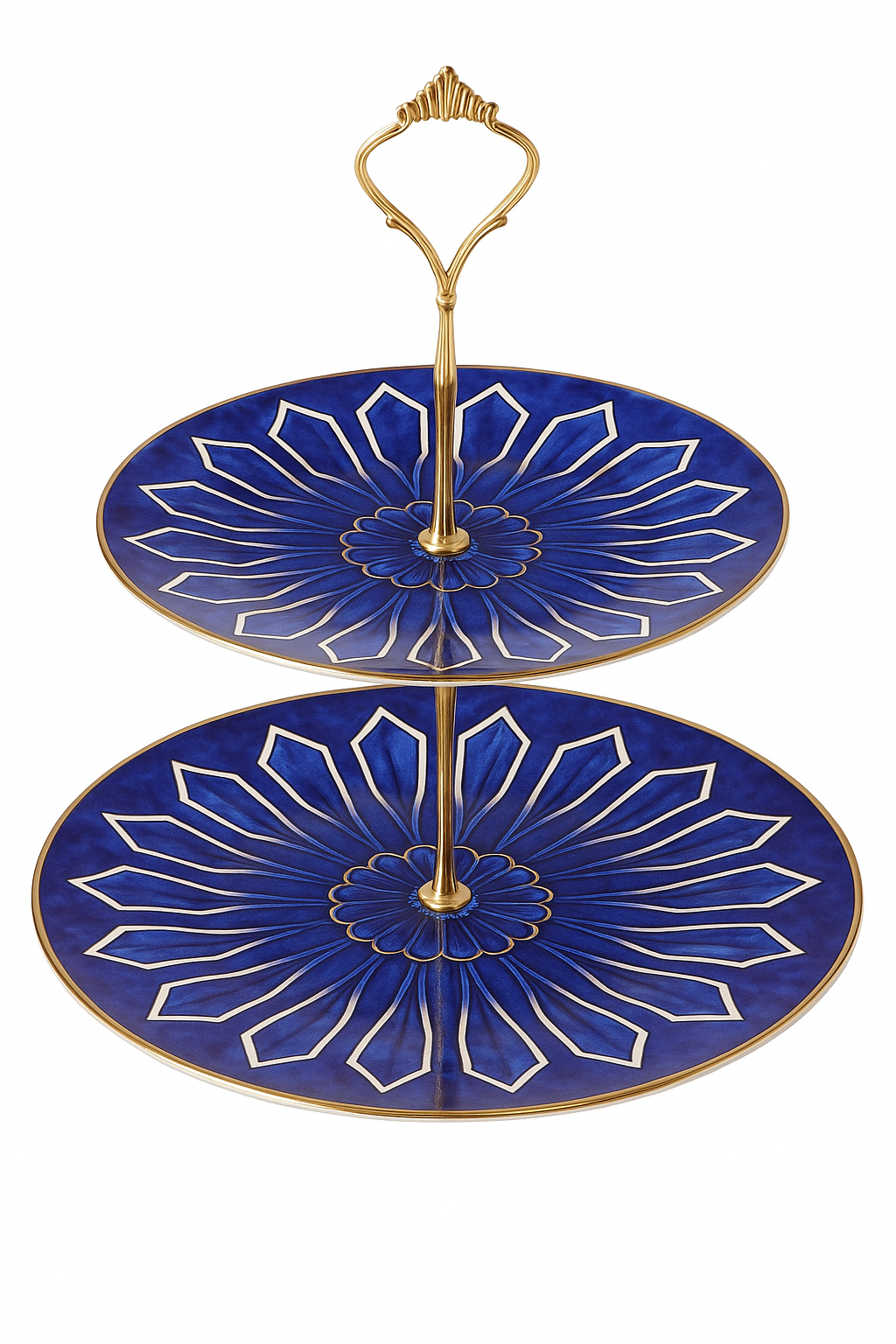 Assiette européenne luxe motif sceau thé dim sum