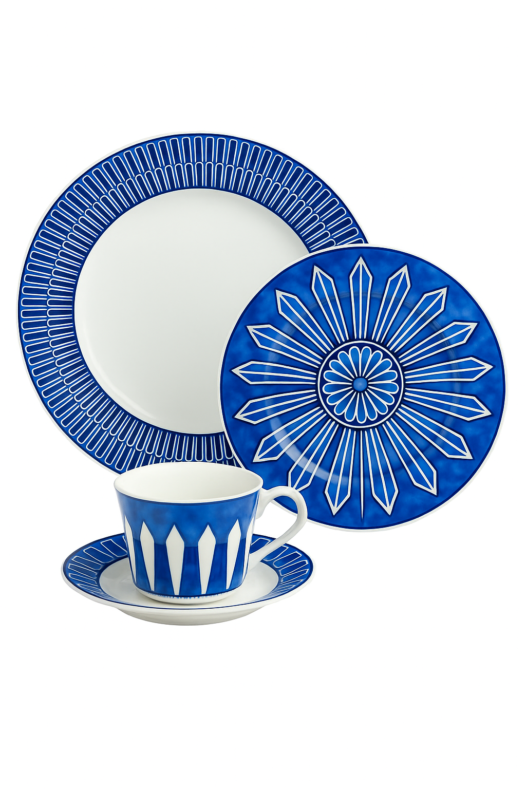 Assiette européenne motif sceau élégante pour thé dimsum - vue 2 sur 2