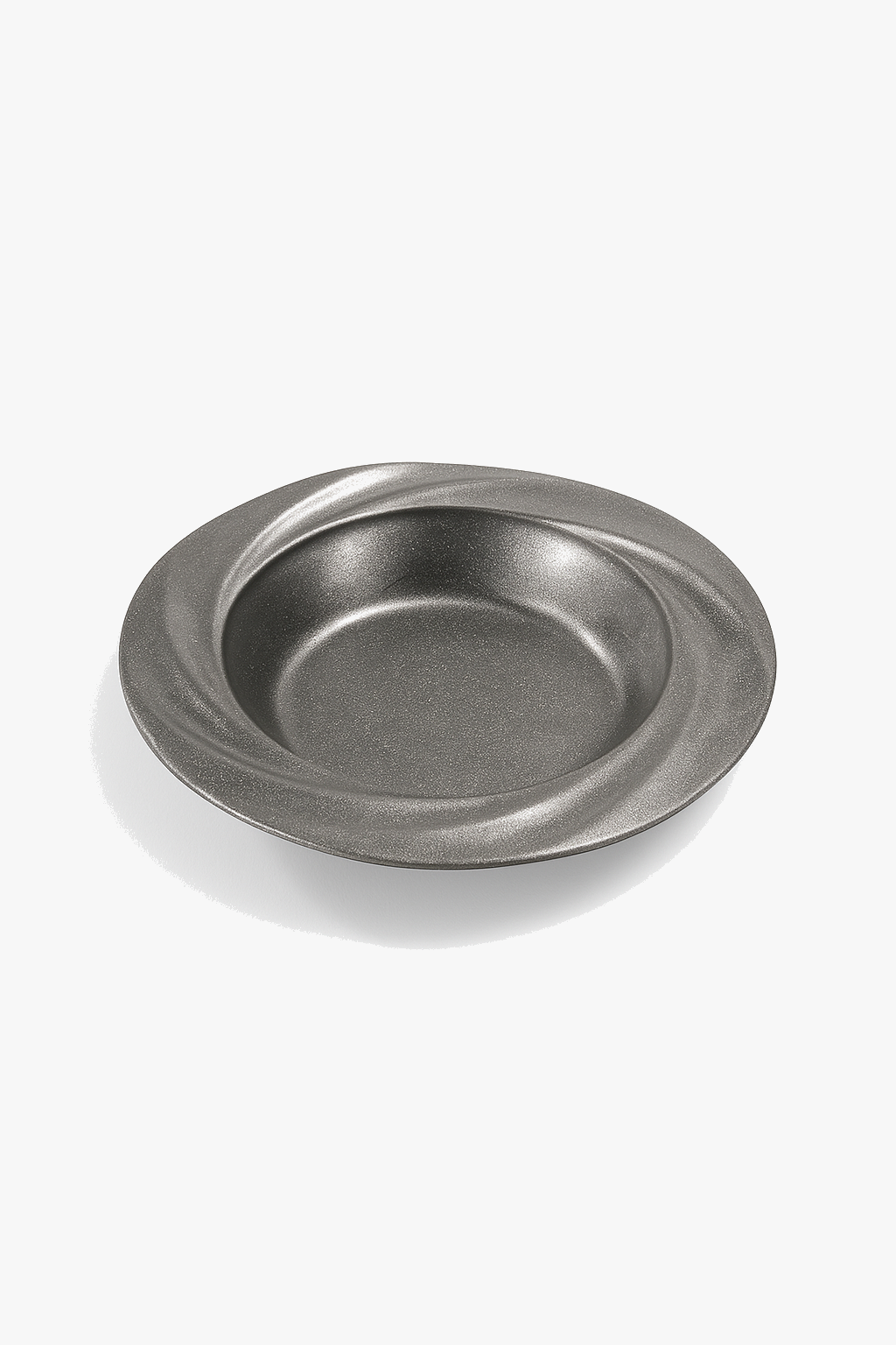 assiette inox style retro restaurant plat salade dessert