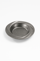 assiette inox style retro restaurant plat salade dessert