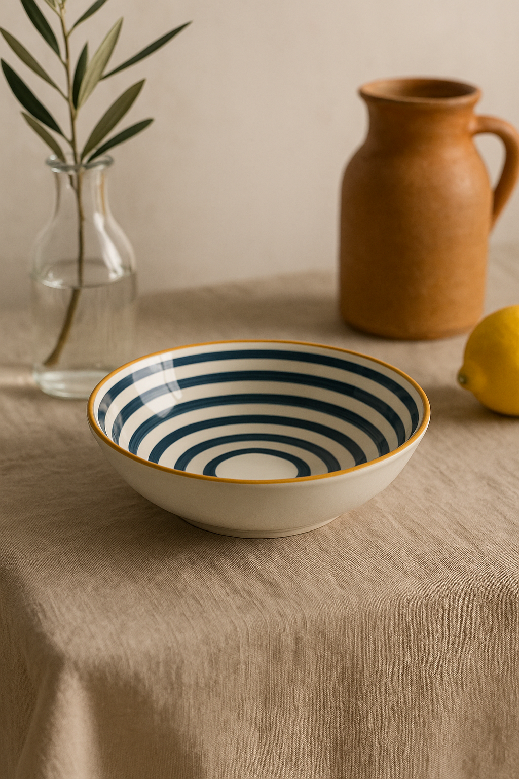 Assiette japonaise en porcelaine profonde 18 cm - vue 3 sur 3