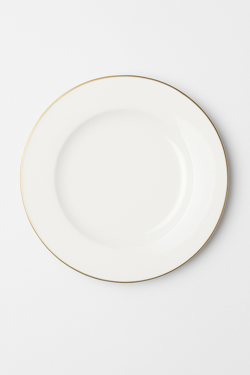 Assiette plate céramique motif cloche bordure 26cm