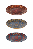 Assiette plate ceramique style boheme motifs creatifs table