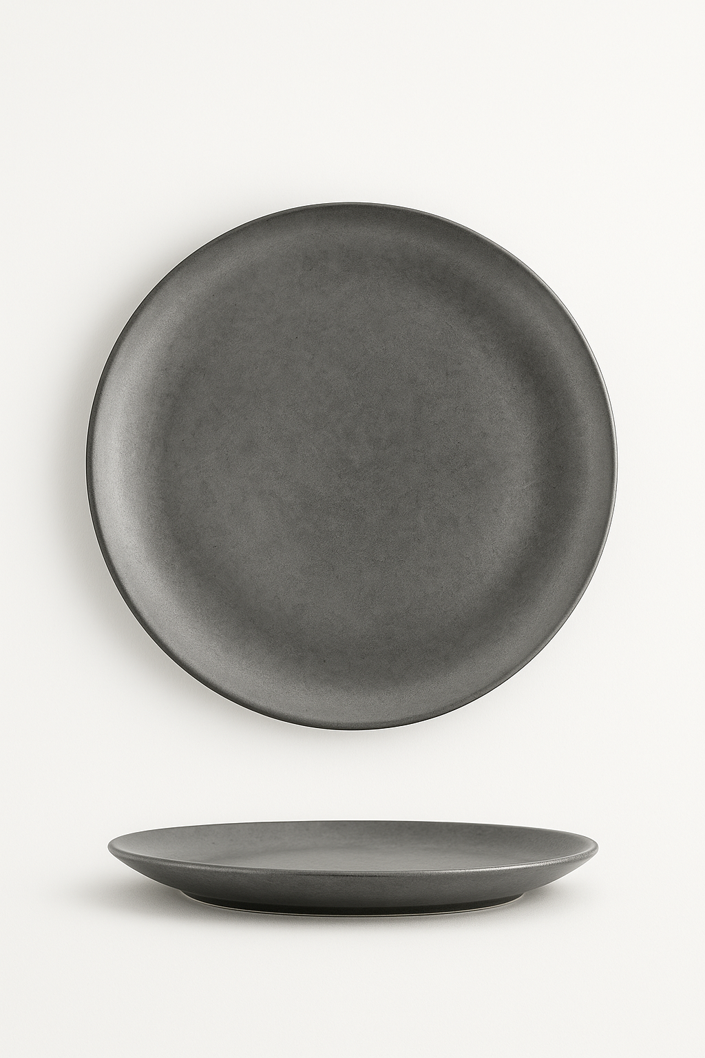 Assiette plate inox style industriel vintage camping western - vue 2 sur 3