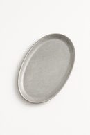 Assiette plate vintage acier inox style industriel camping