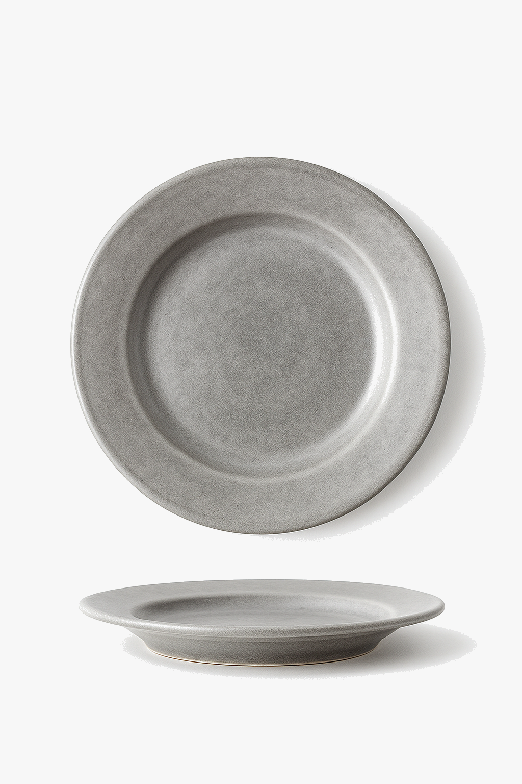 Assiette plate vintage acier inoxydable style industriel camping
