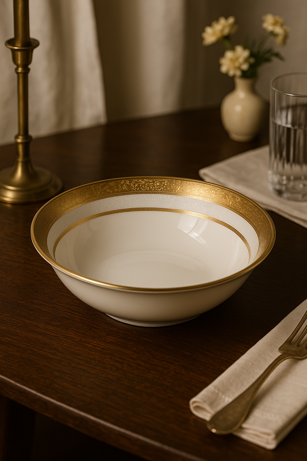 Assiette porcelaine fine style palais relief steak europeen - vue 3 sur 3