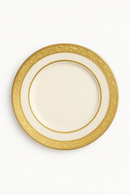 Assiette porcelaine style palais relief steak décoratif
