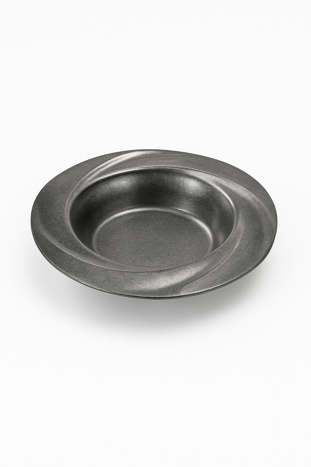 Assiette retro acier inoxydable style restaurant luxe - vue 2 sur 3