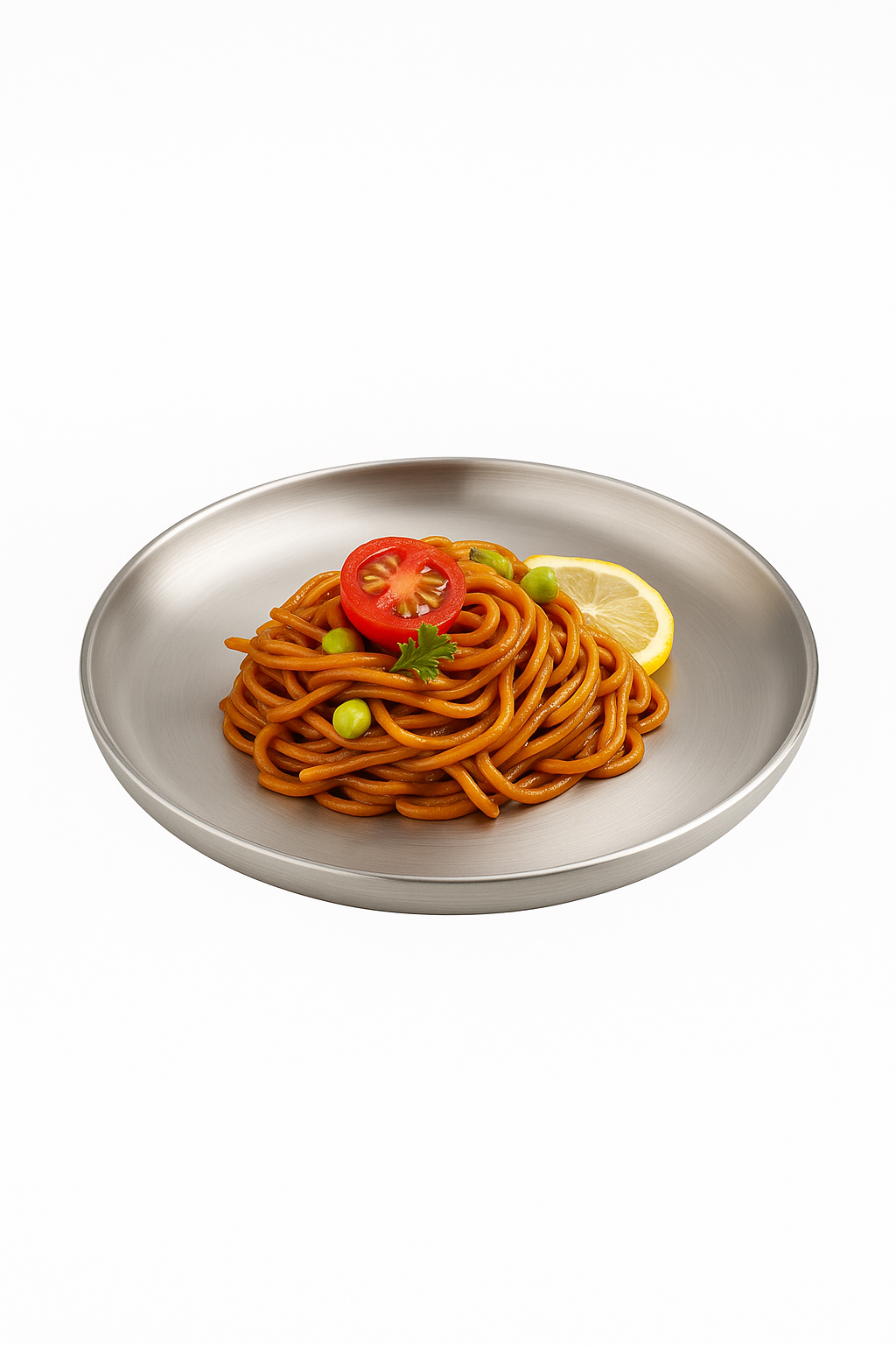 Assiette ronde acier inoxydable double paroi isolée - vue 3 sur 2