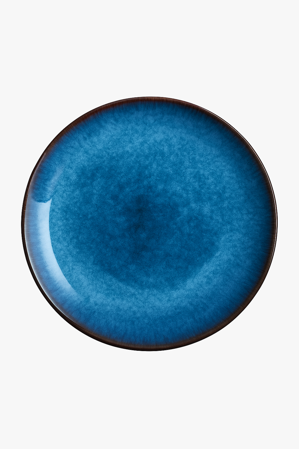 Round glazed ceramic plate diameter 20 25 cm