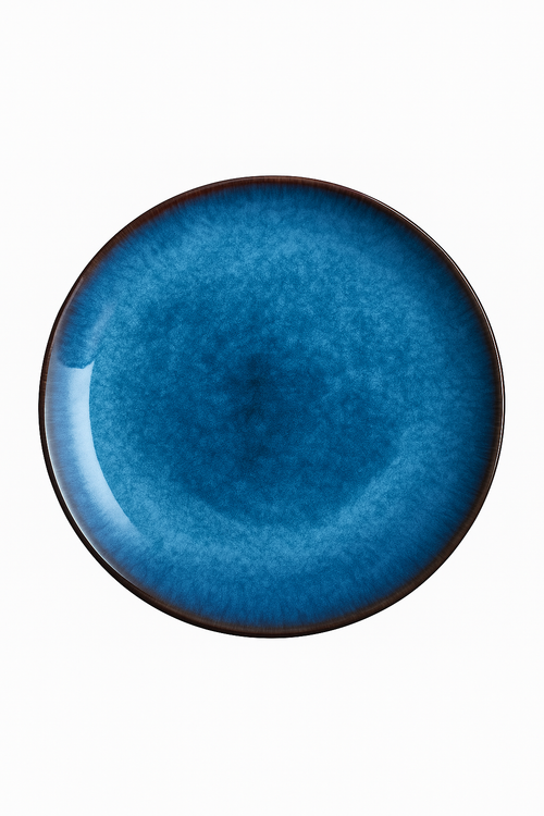 assiette ronde ceramique emaillee diametre 20 25 cm - vue 2 sur 2