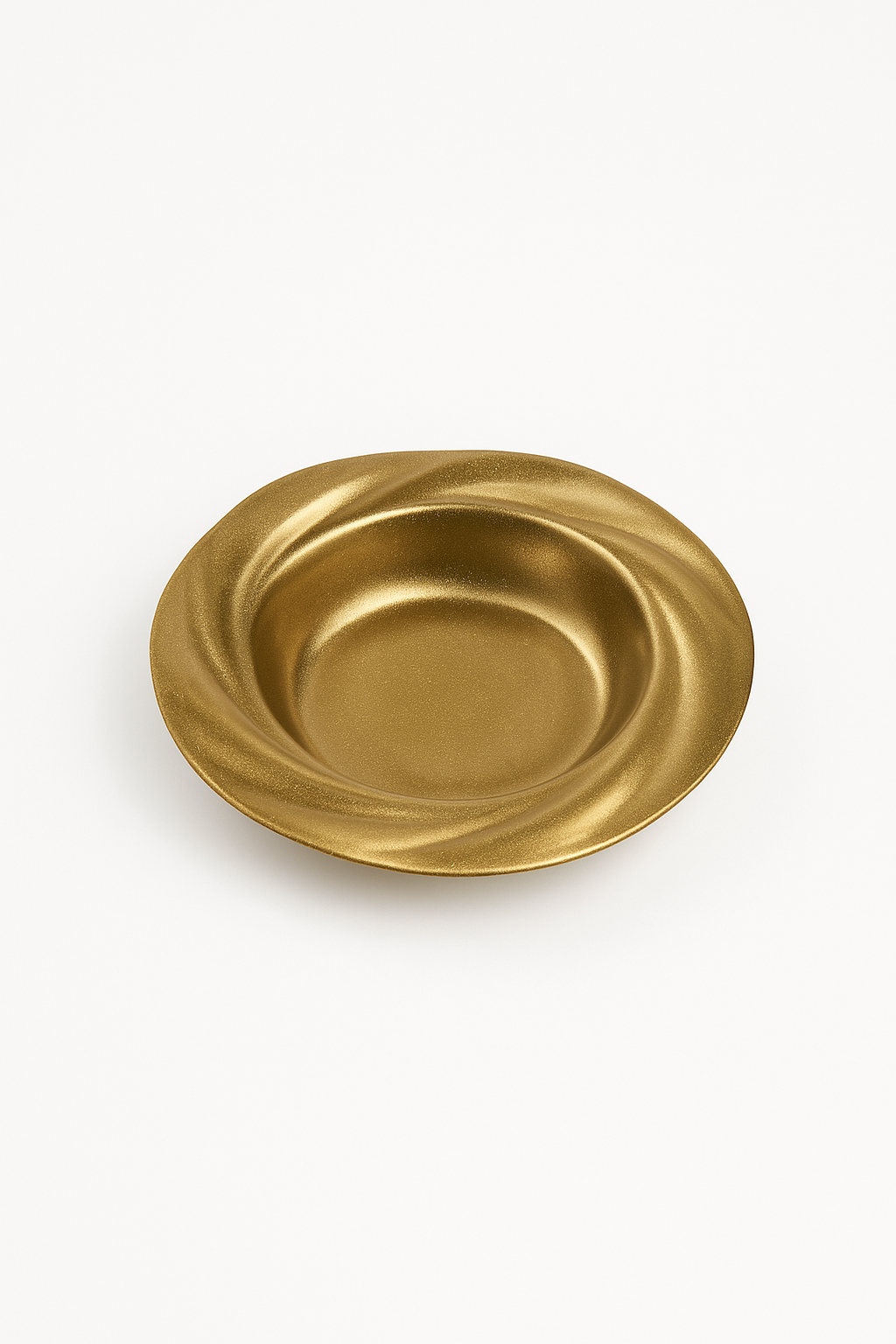 Assiette salade inox retro style restaurant dessert profond - vue 2 sur 3