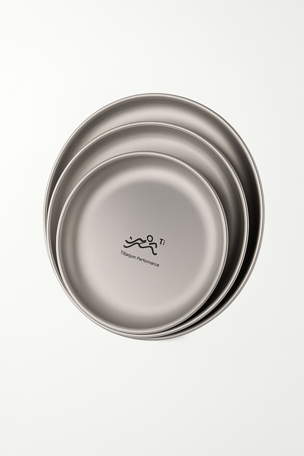 Assiette titane ultralégère portable pour camping randonnée - vue 3 sur 2