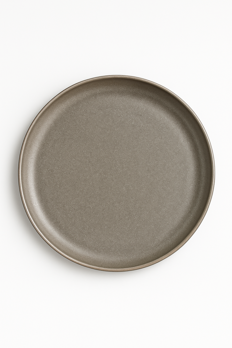 Assiettes acier inoxydable style industriel retro plateaux cafe
