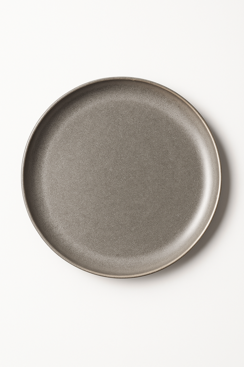 Assiettes acier inoxydable style industriel retro plateaux cafe