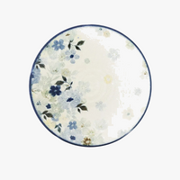 Assiettes ceramique emaillee style floral japonais quotidien