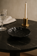 Assiettes creuses céramique texture ondulée style artisanal